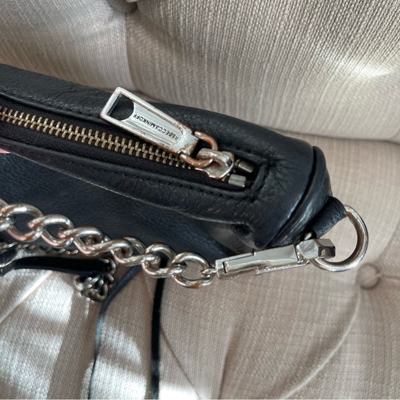 Rebecca MINKOFF Five-Zip Mini Crossbody Black - Picture 7 of 9